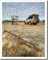 Stopped at the Cacoory Bore north of Birdsville