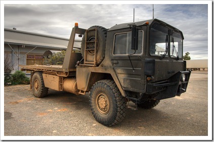 Simpson Desert recovery vehicle in Birdsville