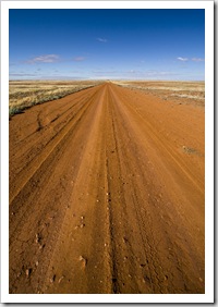 On our way through the Strzelecki Desert