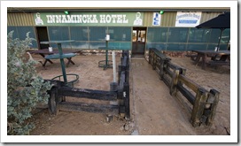 The Innamincka Hotel on Wednesday morning