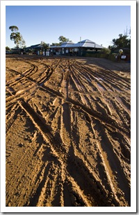 Entry to the Innamincka Trading Post and Innamincka Hotel on Wednesday