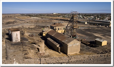 One of the Broken Hill mine shafts