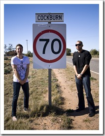 Sam and Todd on the way to Adelaide...