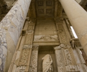 One of Ephesus' main attractions: the Library of Celsus