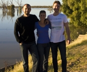 Sam, Lisa and Todd at Lake Wetherell