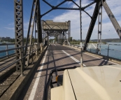 Crossing the bridge at Narooma