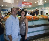 Jarrid and Jacque at the Sydney Fish Market