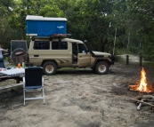 Camping in the dunes at Hat Head National Park