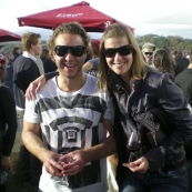 Todd and Lisa at the McLaren Vale Sea and Vines Festival
