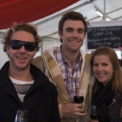 Todd, Mick and Lisa at the McLaren Vale Sea and Vines Festival