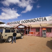 Oodnadatta\'s famous Pink Roadhouse